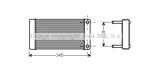 AVA QUALITY COOLING Siltummainis, Salona apsilde CN6265